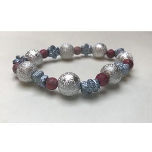 American Bracelet, USA beaded Bracelet, Handmade
